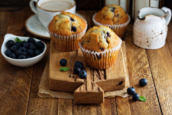 Frozen Blueberry Muffins