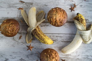 Frozen Toffee & Banana Muffins