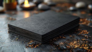 Black 2Ply 25cm Cocktail Napkins