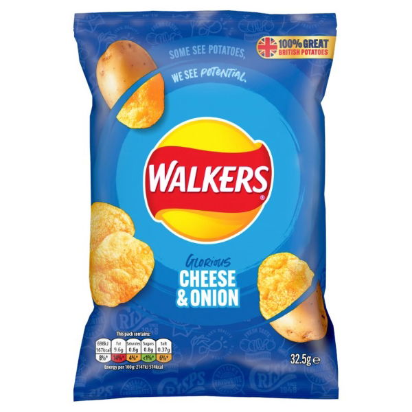 Walkers Crisps - Cheese & Onion